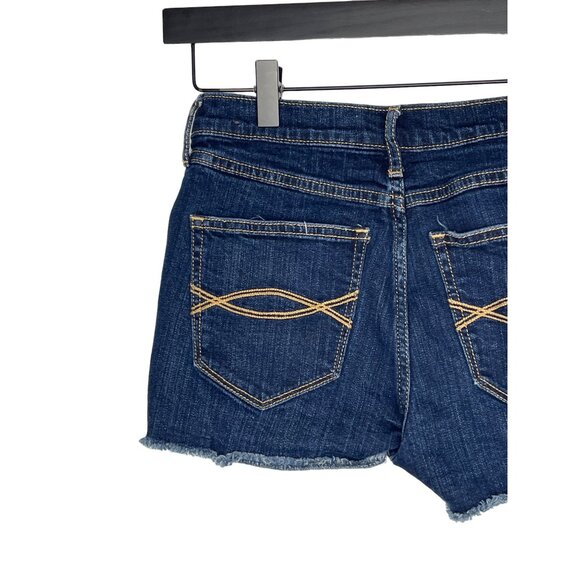 Abercrombie & Fitch High Rise Distressed Cutoff Jean Shorts Women’s 0 (25) - Picture 8 of 13